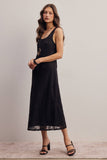 Floral Lace Midi Slip Dress