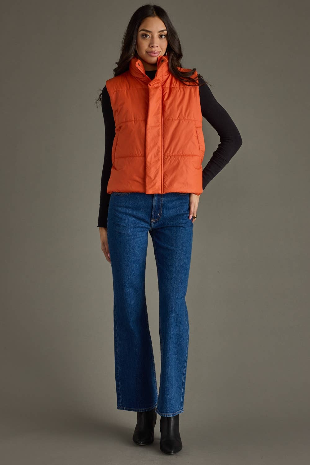 Rust Puffer Vest