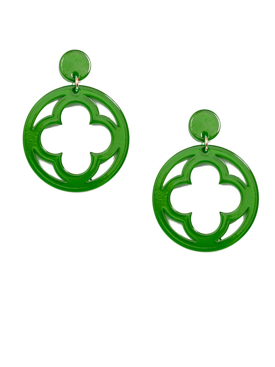 Zenzii Open Clover Drop Earring
