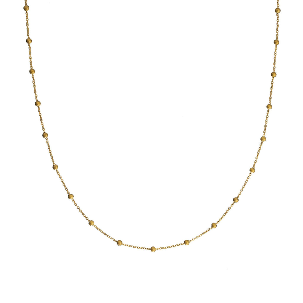 Waterproof Dotted Gold Necklace Chain