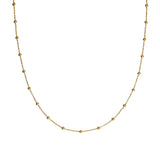 Waterproof Dotted Gold Necklace Chain