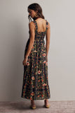 Floral Smocked Tiered Midi Dress