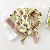 Multi-Use Retro Floral & Animal Print Square Bandana