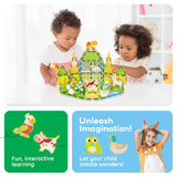 PicassoTiles 8pc Farm Animal Magnetic Action Figures