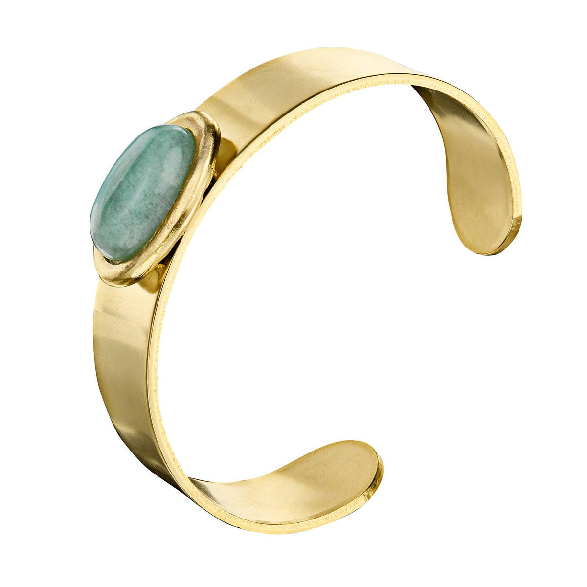 Susan Shaw Jade Oval Cabochon Cuff