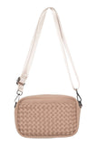 Brown Woven Crossbody Bag