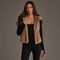 Lt. Brown Faux Fur Vest