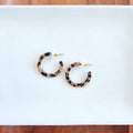 Cam Mini Hoops - Cheetah // Gifts, Jewelry, Earrings, Leopard