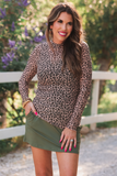 Mesh Top- Leopard