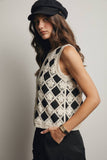 Crochet Diamond Pattern Vest