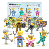 PicassoTiles 8pc King & Knights Magnetic Action Figures