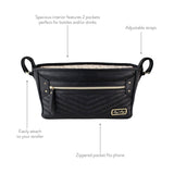 Jetsetter Black Travel Stroller + Wagon Caddy