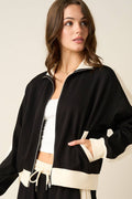 Cloud Knit Zip Up Jacket