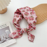 Cotton Linen Square Scarf