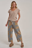 Mid Rise Floral Jean
