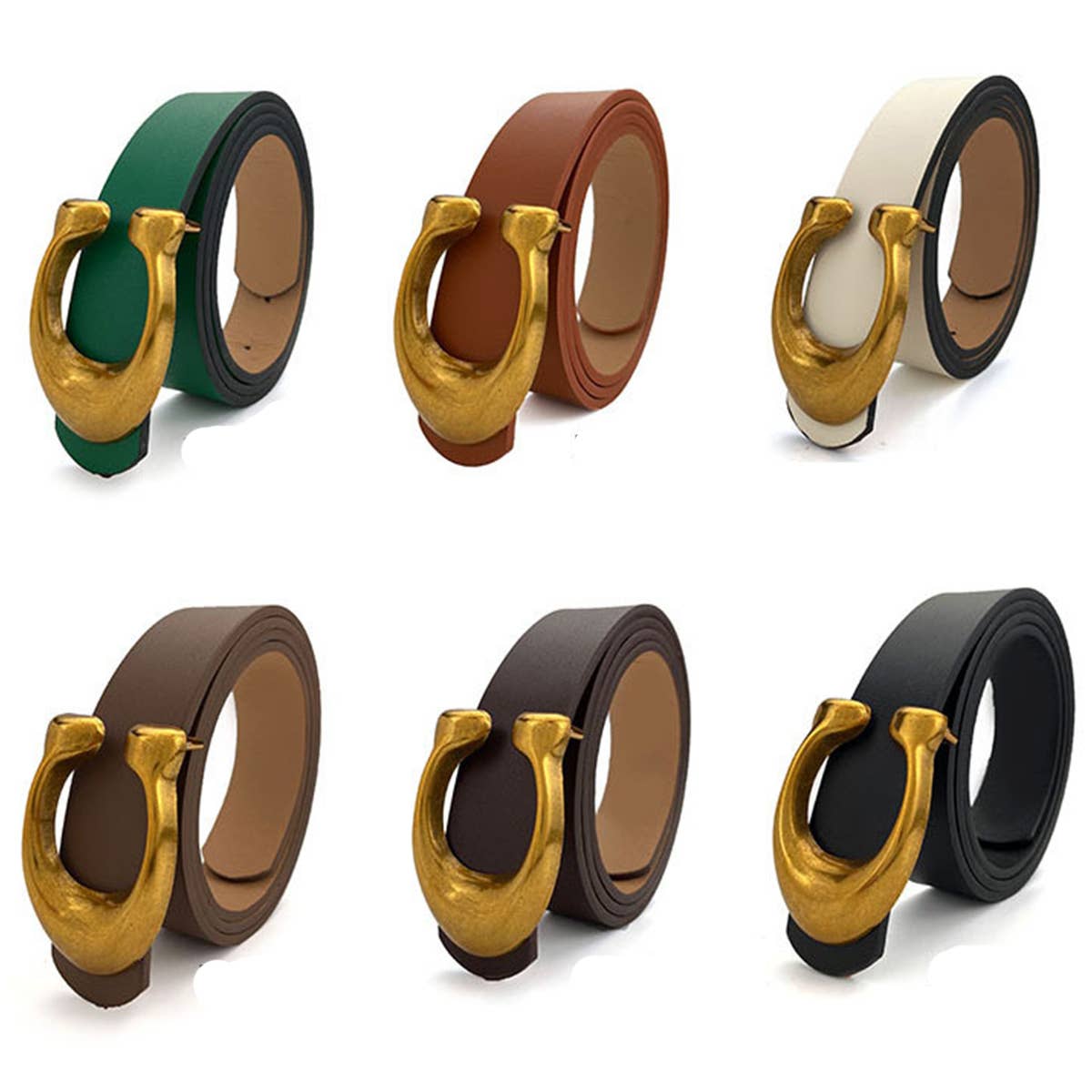 WOMEN FASHION RETRO C- BUCKLE BELT