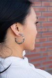 Camy Hoops - Cheetah // Fall, Earrings, Jewelry