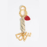 18K Plated Bag Charm