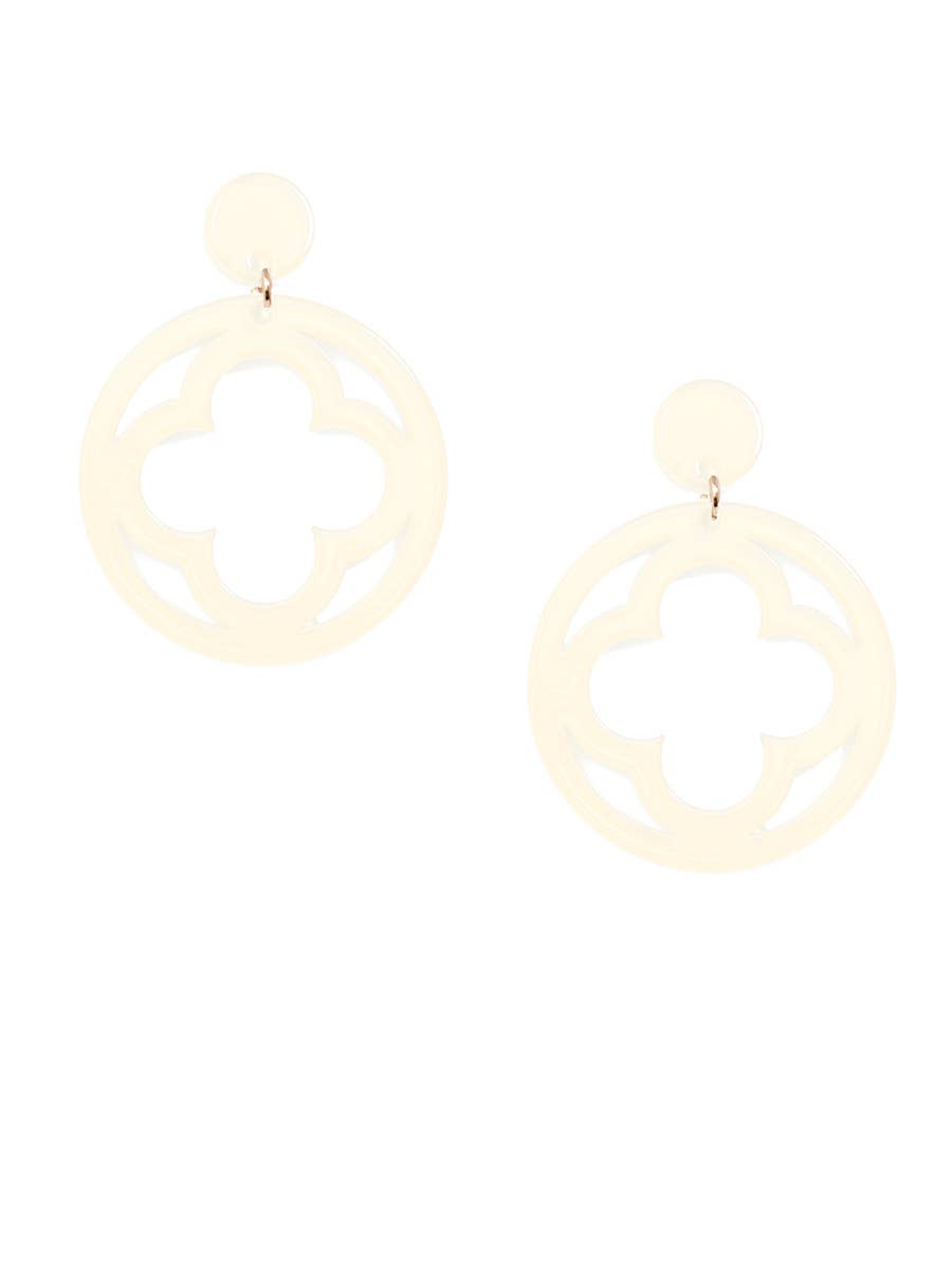 Zenzii Open Clover Drop Earring