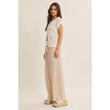 Breezy Cotton Open Knit Vest