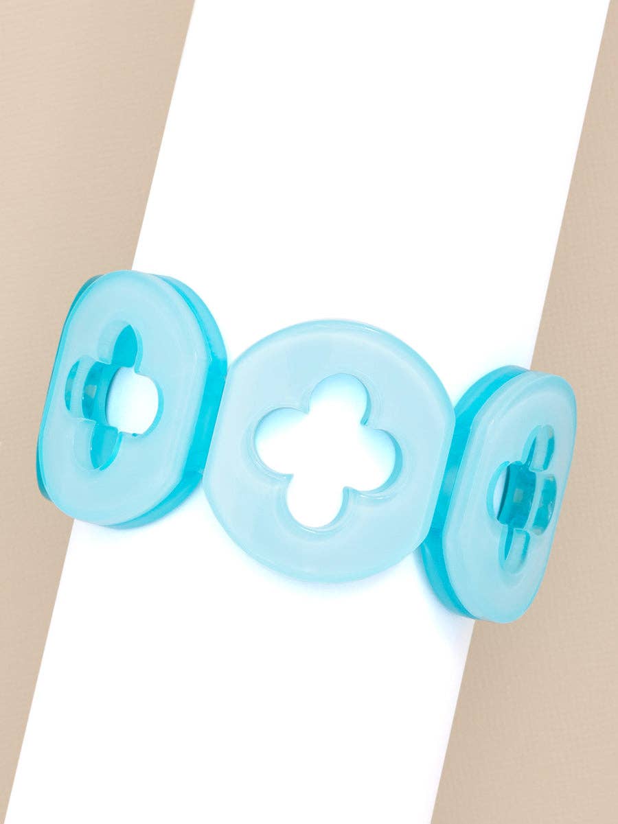 Zenzii Resin Clover Bracelet