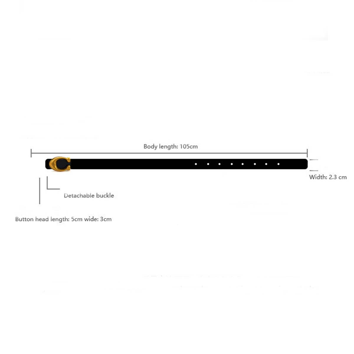 WOMEN FASHION RETRO C- BUCKLE BELT