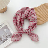 Cotton Linen Square Scarf