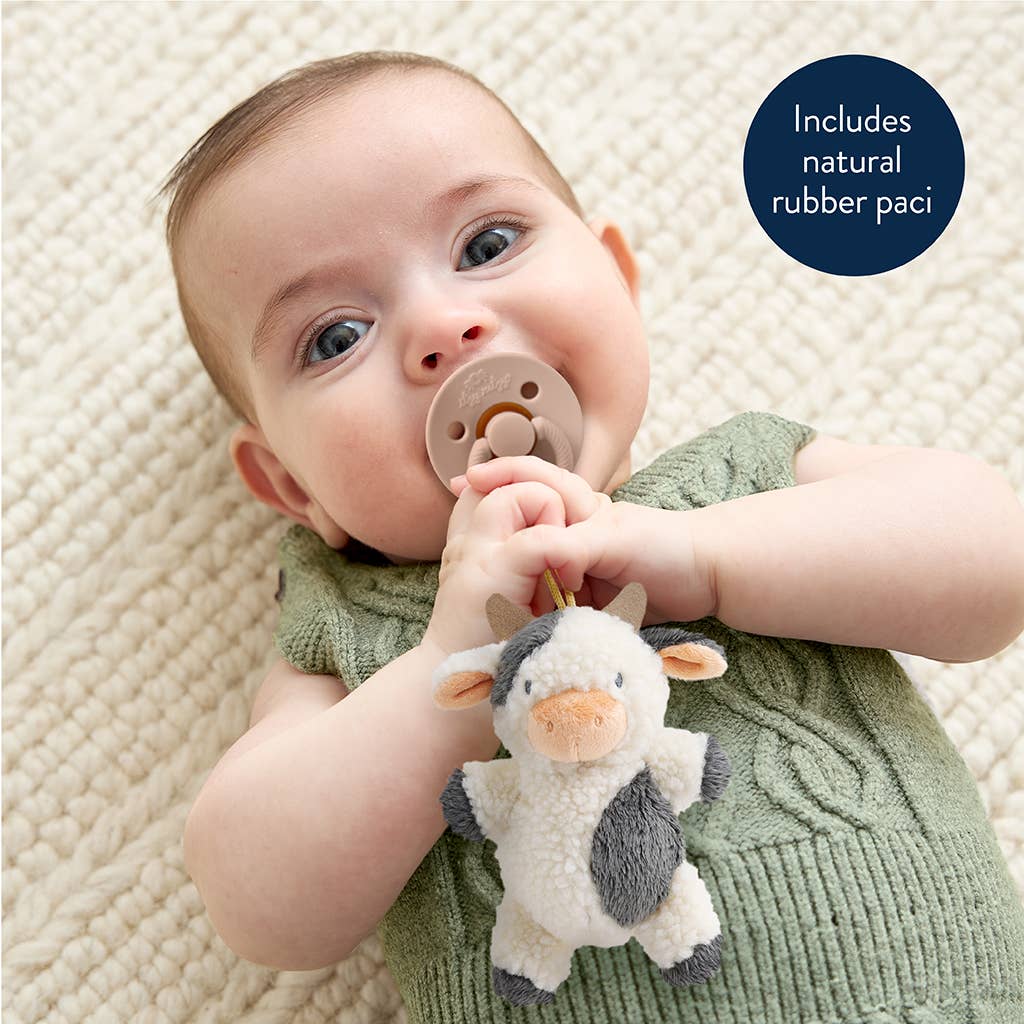 *NEW OPTIONS* Bitzy Pal Natural Rubber Pacifier & Plush