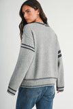 Varsity Stripe Pocket Cardigan