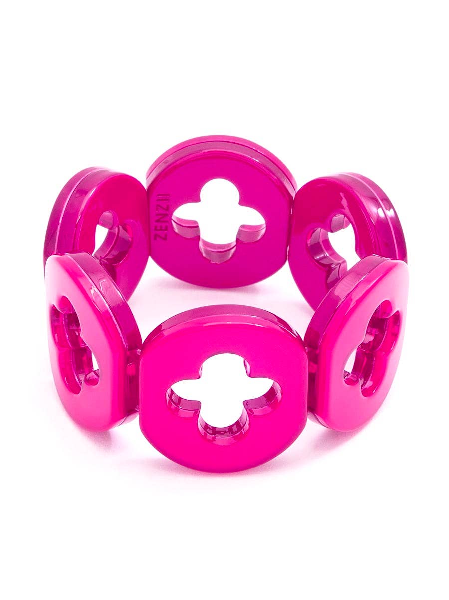 Zenzii Resin Clover Bracelet