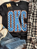 OKC Thunder Vintage Polka Dot Graphic Tee