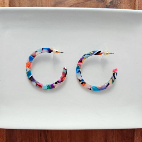 Camy Hoops - Fiesta // Earrings, Jewelry, Gifts