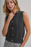 Mineral Washed Knit Vest