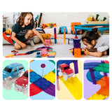 PicassoTiles 30pc Magnetic Race Track Building Set