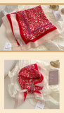 Red Passion Floral Bandana Square scarf