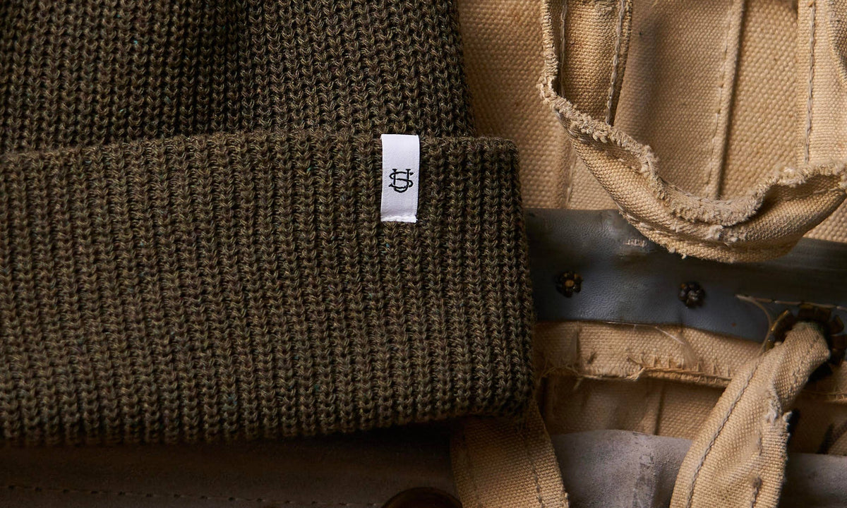 Olive Drab Upcycled Cotton Watchcap