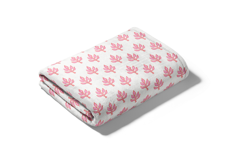 Minky Plush Throw Blanket - Flora