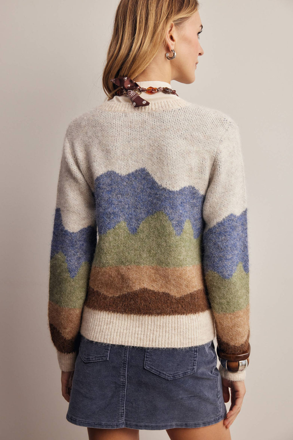 Abstract Landscape Knit Sweater