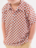 Boys Basketball Madness Knit Short Sleeve Performance Polo