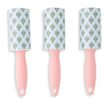 3pk Printed 360 Sheet Lint Roller Set - Boho Flower