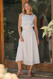 Polka Dot Top and Skirt Set