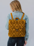 Diamond Pattern Backpack