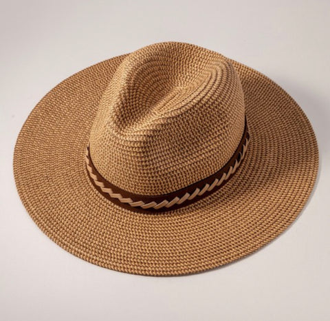 Leather Strap Fedora