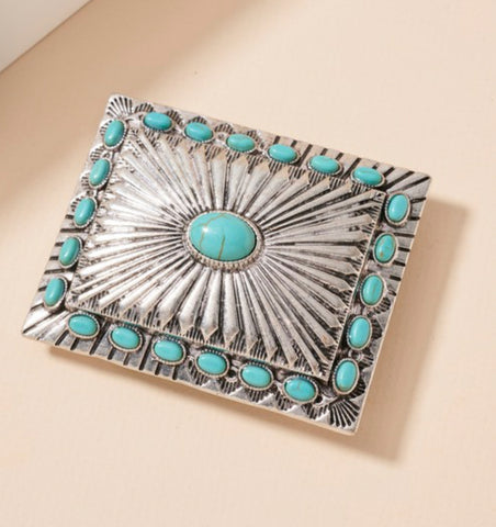 Square Concho Belt Buckle