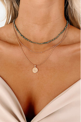 Green Beaded Necklace