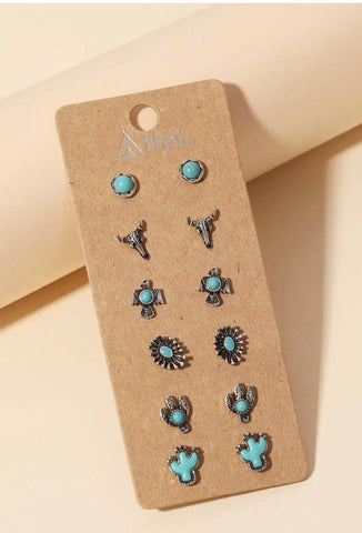 Turquoise Earring Set